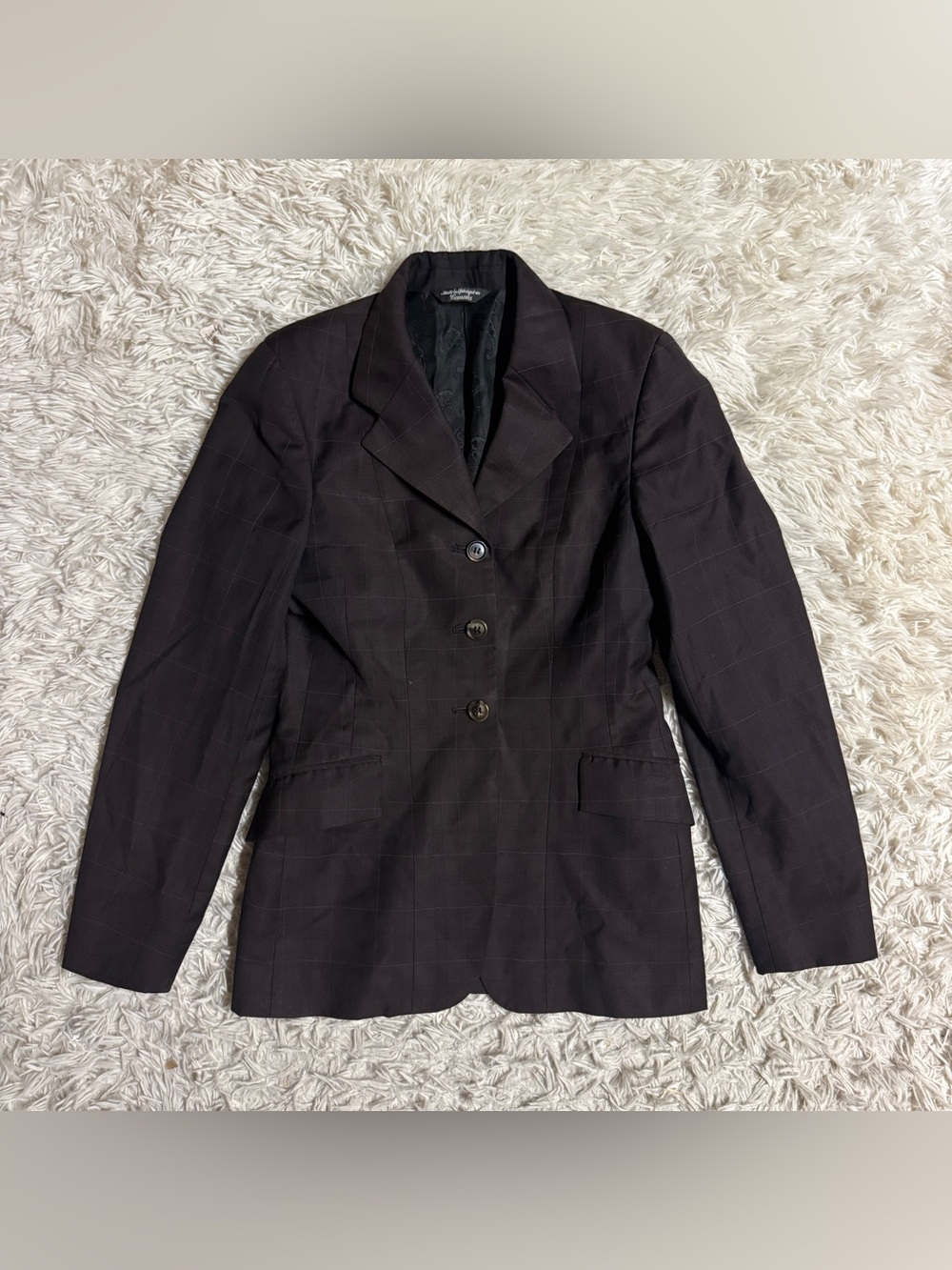 Women’s Size 8R Brown Grand Prix Horseback Riding Show Coat. Good Condition.